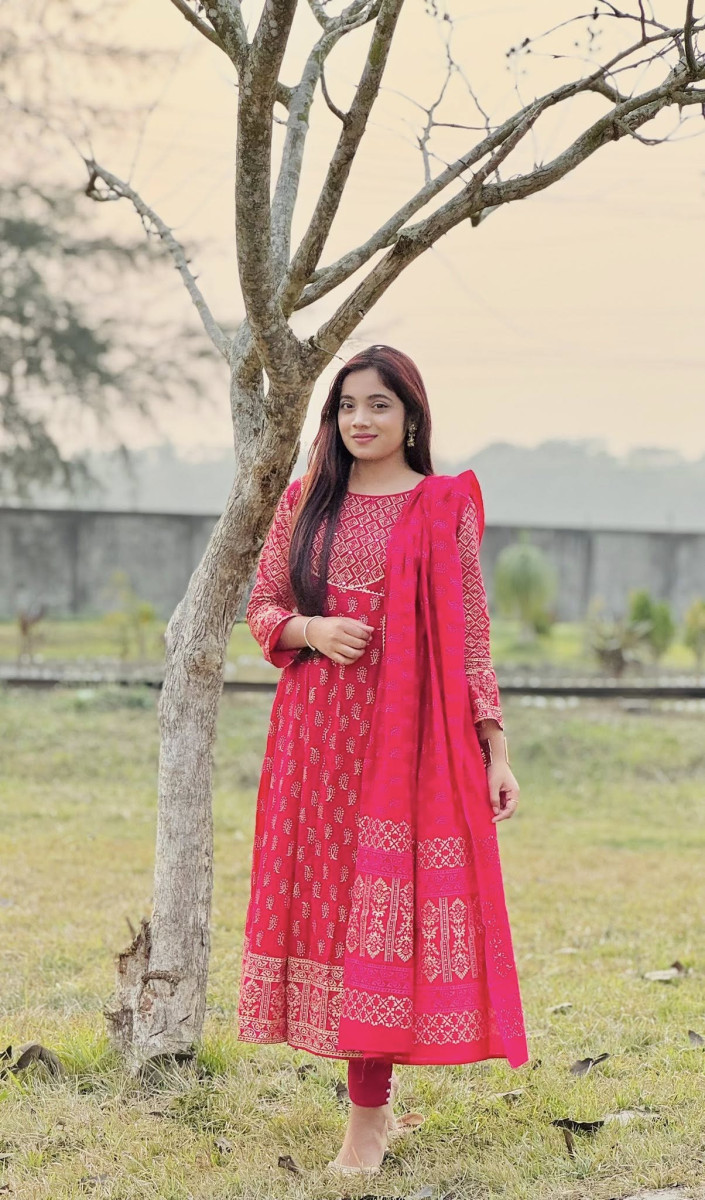 12 kolir anarkali- 2pcs