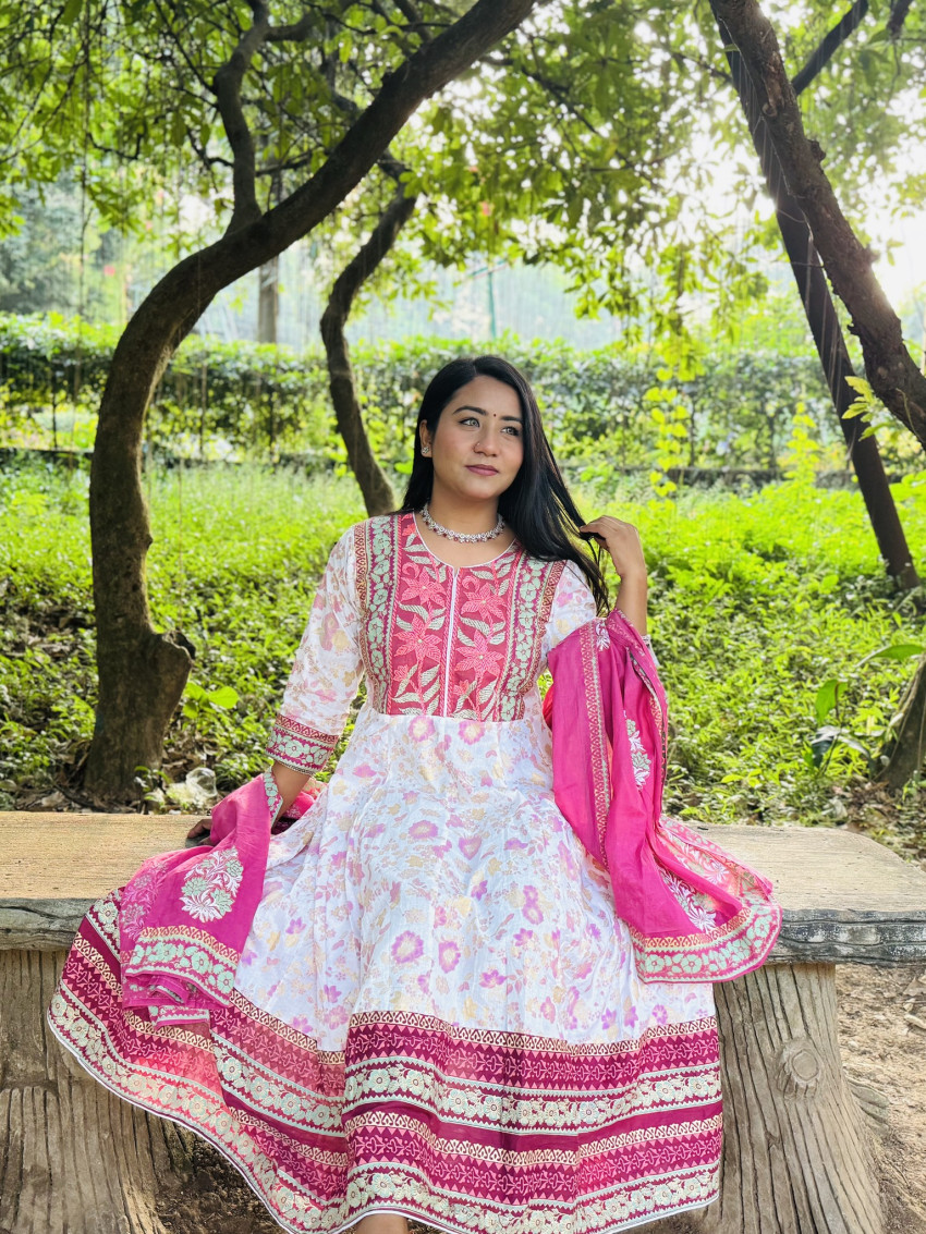 12 kolir anarkali- 2pcs